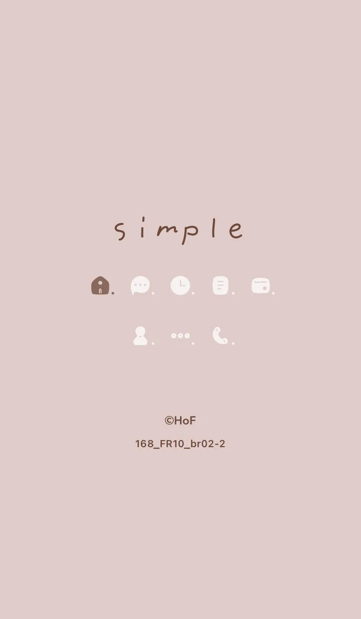 [LINE着せ替え] 168.10_ピンク ブラウン2-2の画像1