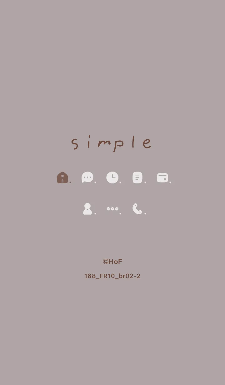 [LINE着せ替え] 168.10_ショコラ ブラウン2-2の画像1