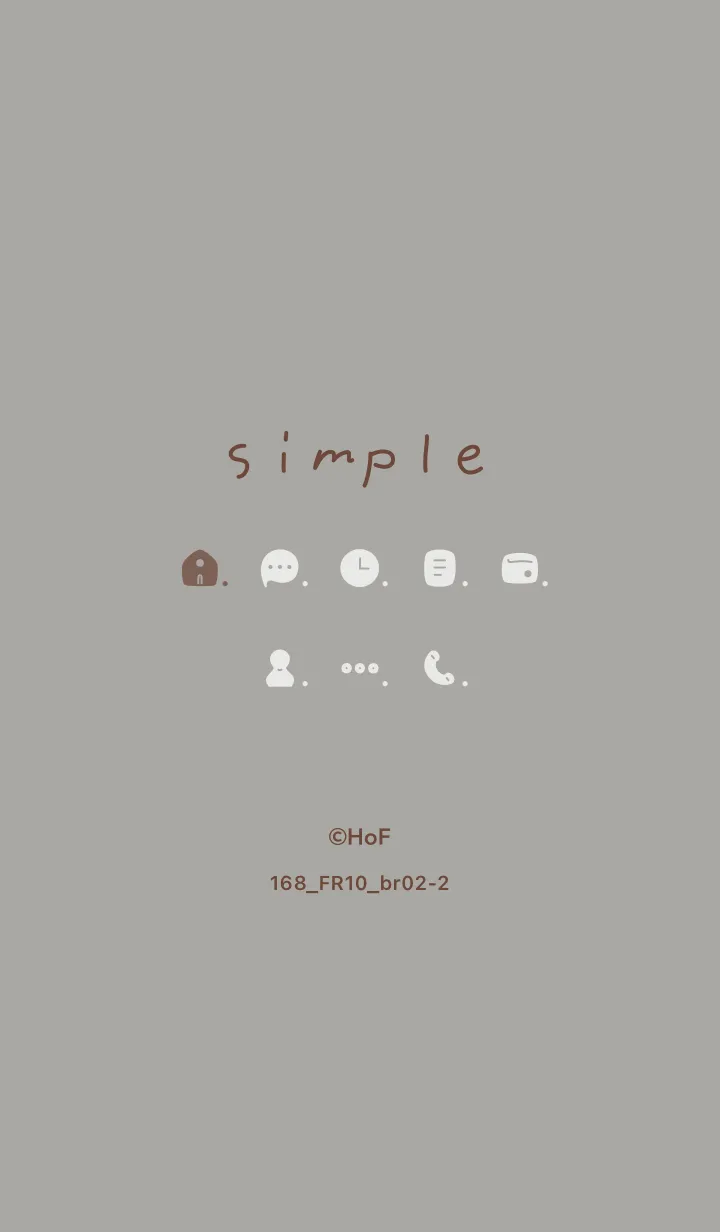 [LINE着せ替え] 168.10_スモーキーアッシュ ブラウン2-2の画像1