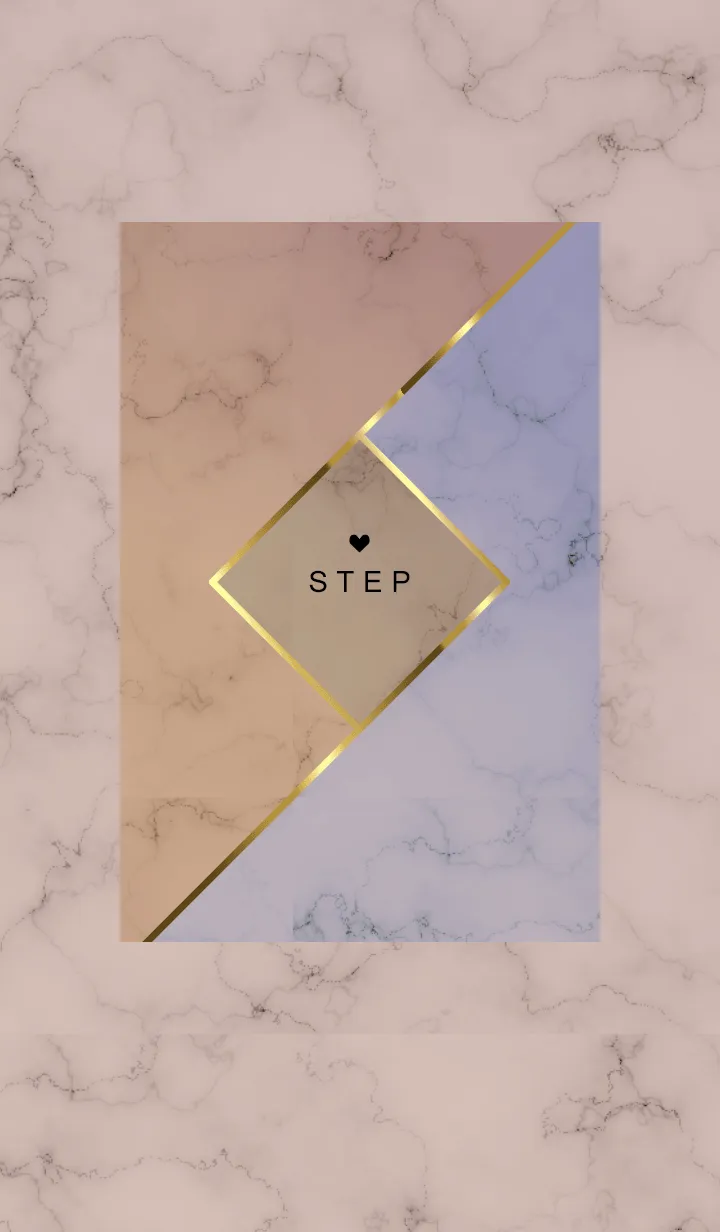 [LINE着せ替え] 「STEP」♥大理石・ブラウン10_1の画像1