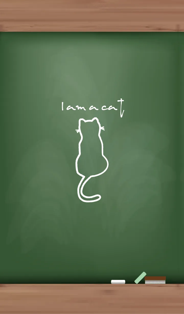 [LINE着せ替え] Black Board I am a cat 46の画像1