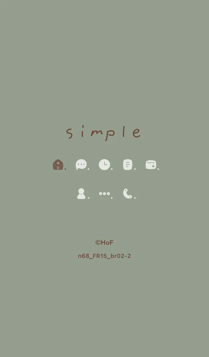 [LINE着せ替え] n68_15_スモーキーMアッシュ ブラウン2-2の画像1