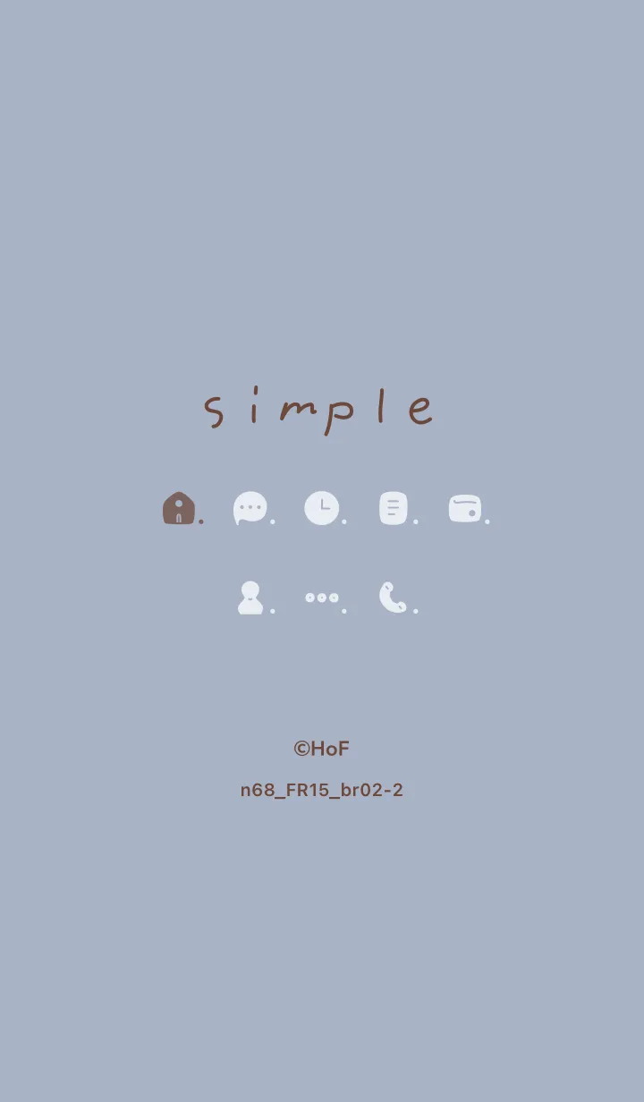 [LINE着せ替え] n68_15_ホワイトアッシュ ブラウン2-2の画像1