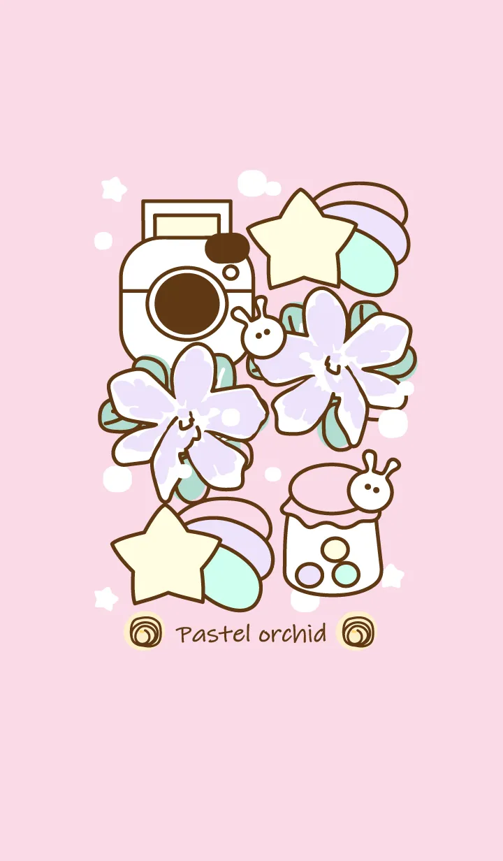 [LINE着せ替え] Beautiful pastel orchid 4の画像1