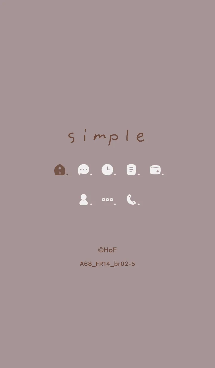 [LINE着せ替え] A68.14_ショコラ ブラウン2-5の画像1