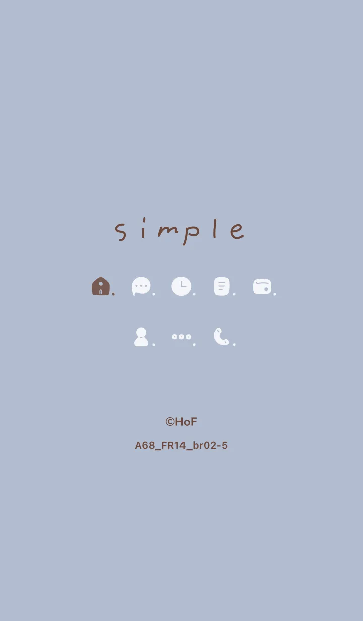 [LINE着せ替え] A68.14_ホワイトアッシュ ブラウン2-5の画像1