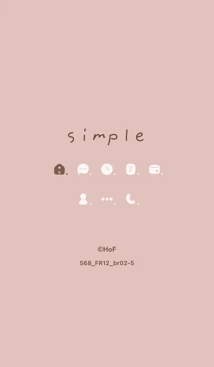 [LINE着せ替え] 568.12_ピンク ブラウン2-5の画像1