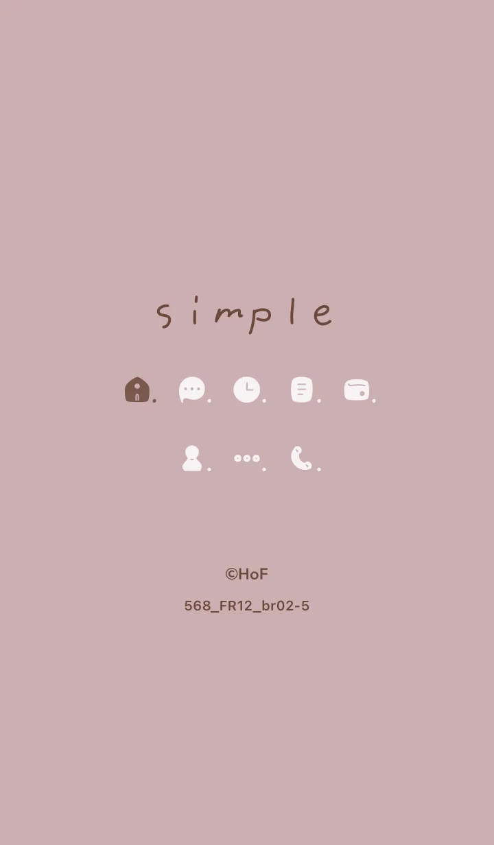 [LINE着せ替え] 568.12_ピンク2 ブラウン2-5の画像1