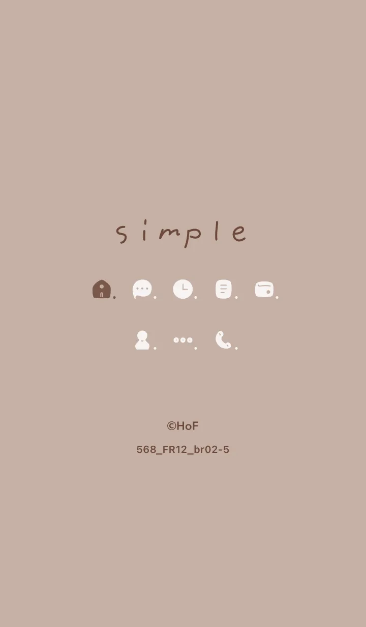 [LINE着せ替え] 568.12_ベージュ3 ブラウン2-5の画像1