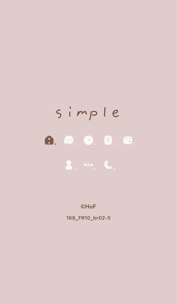 [LINE着せ替え] 168.10_ピンク ブラウン2-5の画像1