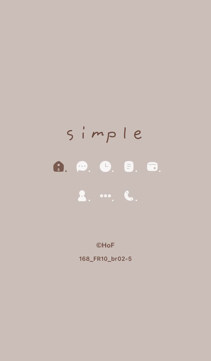 [LINE着せ替え] 168.10_ベージュ2 ブラウン2-5の画像1