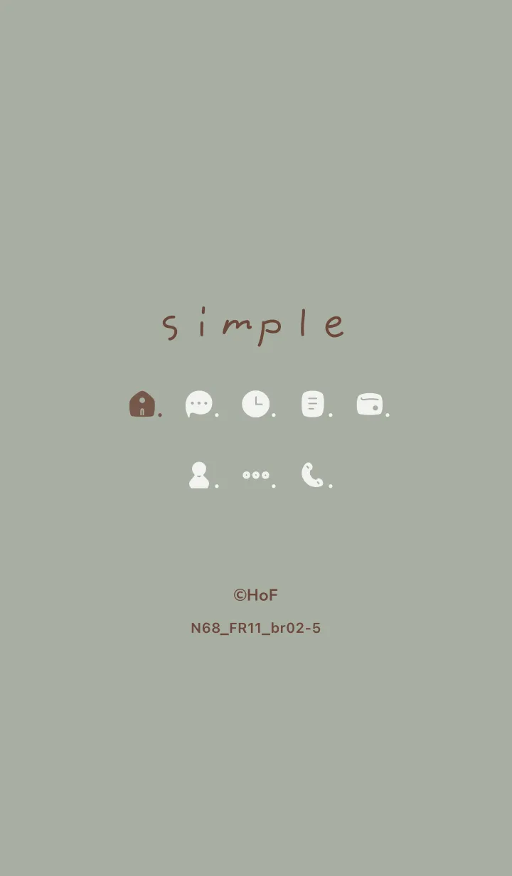 [LINE着せ替え] N68_11_スモーキーMアッシュ ブラウン2-5の画像1