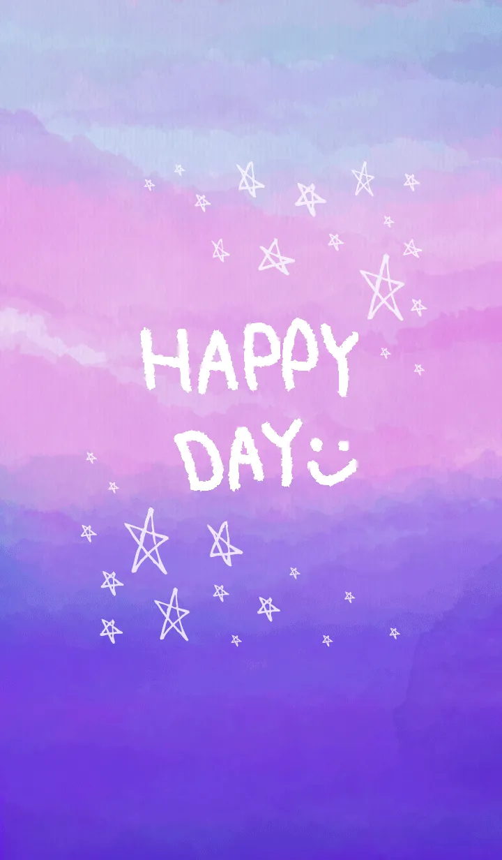 [LINE着せ替え] グラデーション星スマイル20の画像1