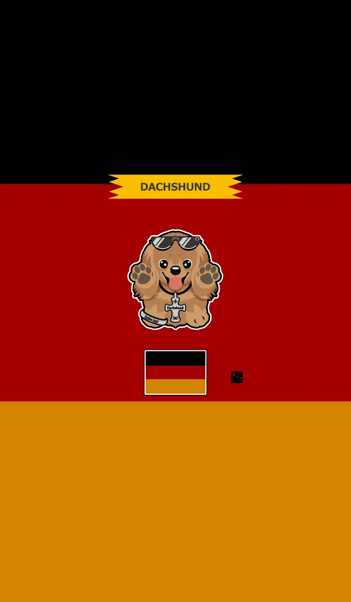 [LINE着せ替え] ダックスフンド レッドの画像1