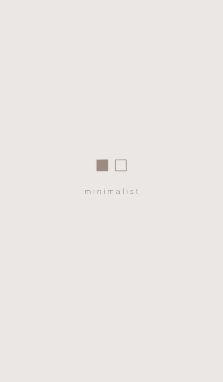 [LINE着せ替え] Minimalist Square #ピンクベージュ #aの画像1