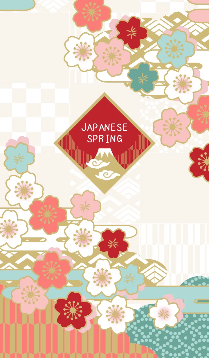 [LINE着せ替え] 和柄（春）〜桜の画像1