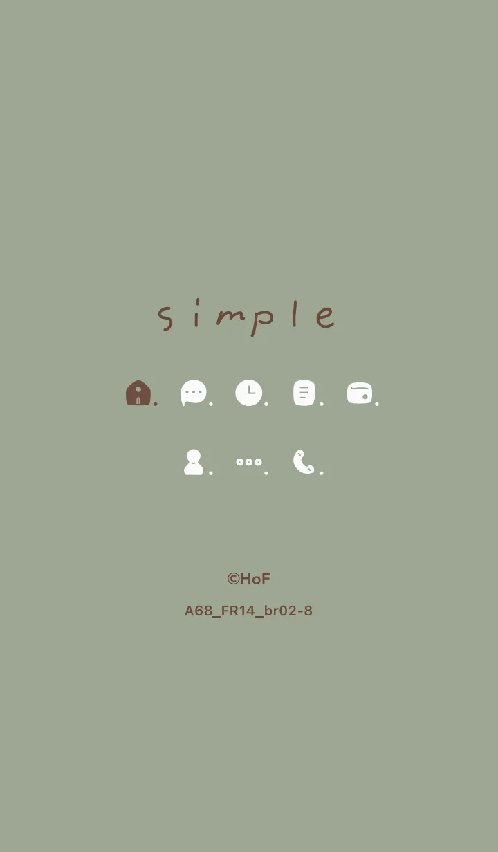 [LINE着せ替え] A68.14_スモーキーMアッシュ ブラウン2-8の画像1