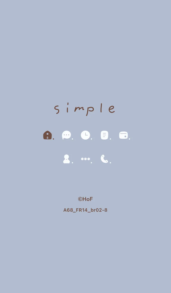 [LINE着せ替え] A68.14_ホワイトアッシュ ブラウン2-8の画像1