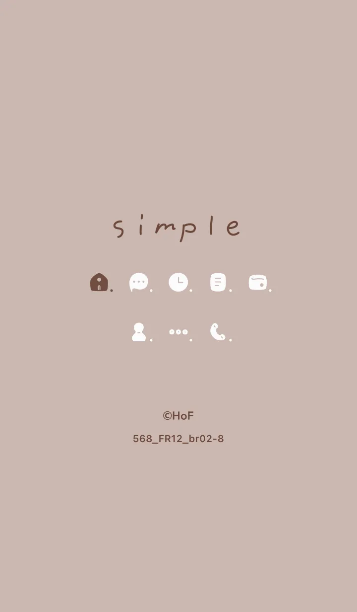 [LINE着せ替え] 568.12_ベージュ2 ブラウン2-8の画像1