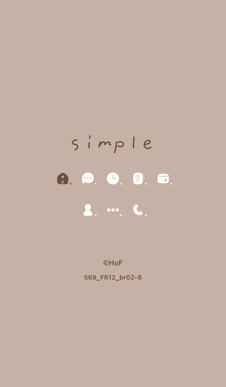 [LINE着せ替え] 568.12_ベージュ3 ブラウン2-8の画像1