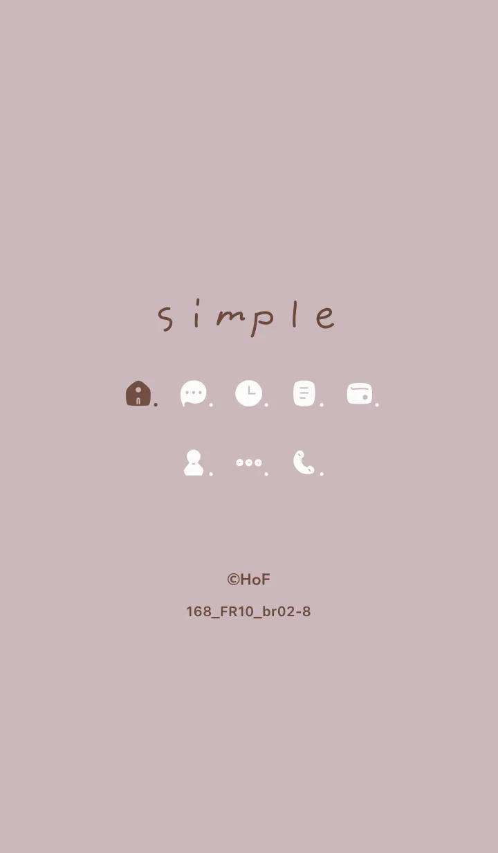 [LINE着せ替え] 168.10_ピンク2 ブラウン2-8の画像1