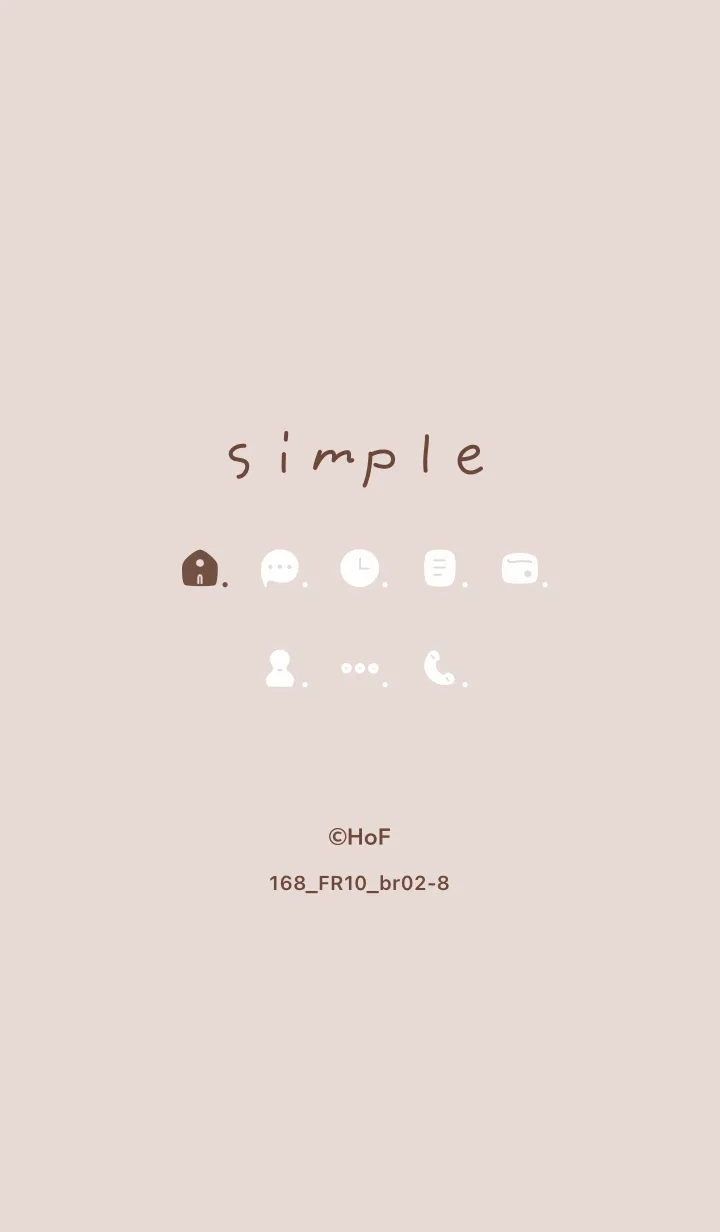 [LINE着せ替え] 168.10_ベージュ ブラウン2-8の画像1