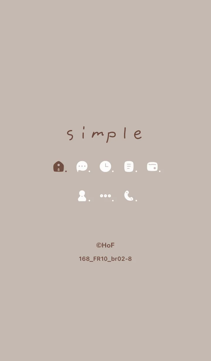 [LINE着せ替え] 168.10_ベージュ3 ブラウン2-8の画像1