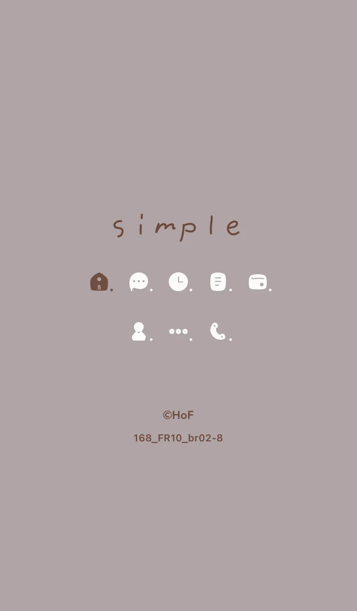 [LINE着せ替え] 168.10_ショコラ ブラウン2-8の画像1