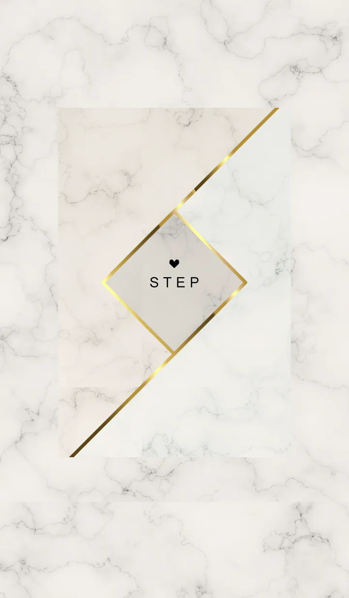 [LINE着せ替え] 「STEP」♥大理石・ベージュ13_1の画像1