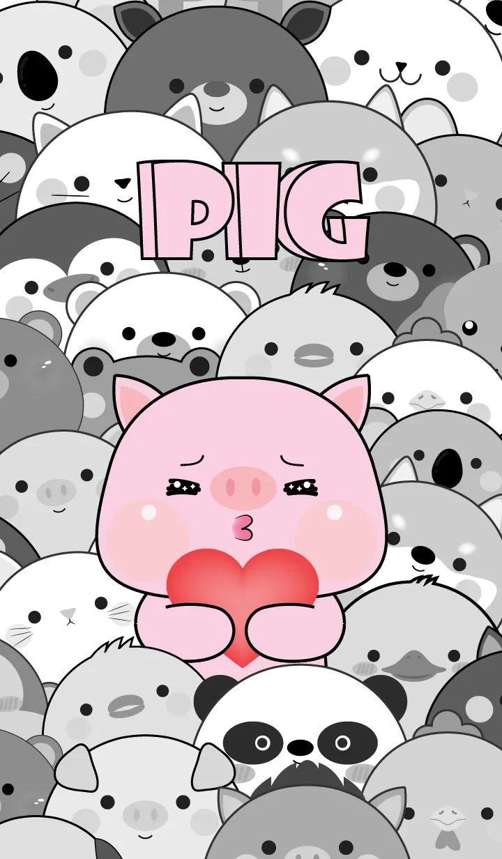 [LINE着せ替え] Simple Special Pig Theme (JP)の画像1
