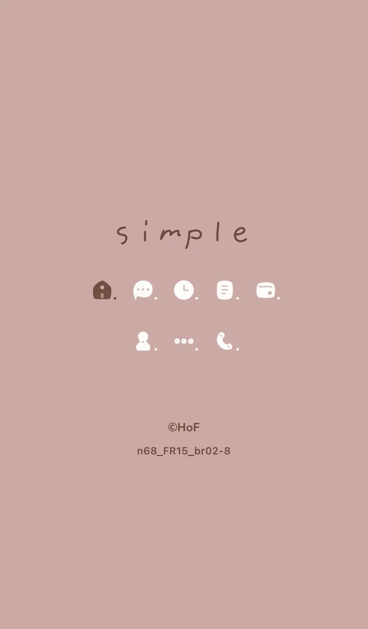 [LINE着せ替え] n68_15_ピンク ブラウン2-8の画像1