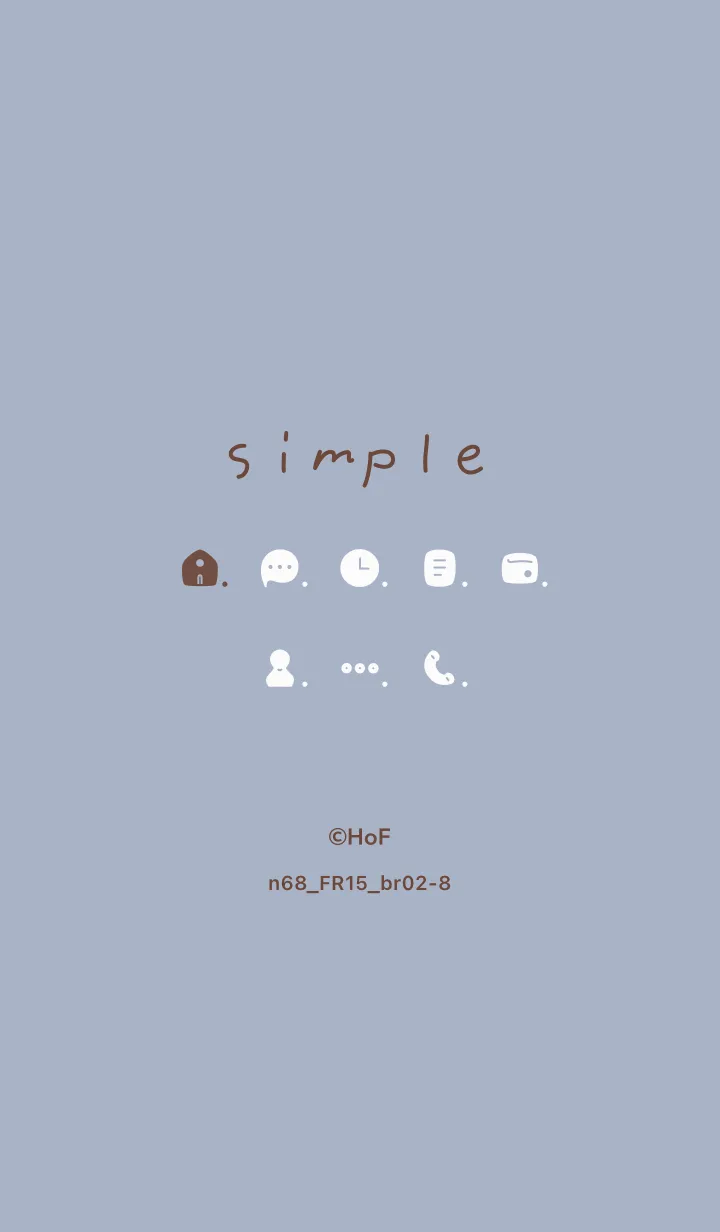 [LINE着せ替え] n68_15_ホワイトアッシュ ブラウン2-8の画像1