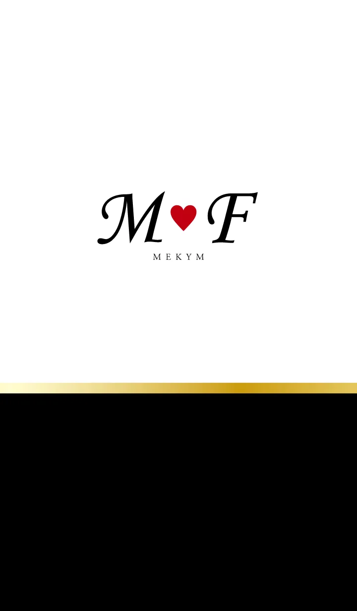 [LINE着せ替え] Love Initial M&F イニシャル 5の画像1