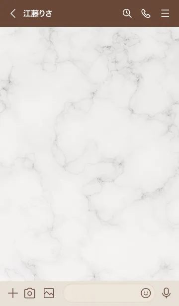 [LINE着せ替え] 「STEP」♥大理石・ブラウン20_1の画像3