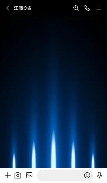 [LINE着せ替え] INKBLUE LIGHT. -MEKYM-の画像3