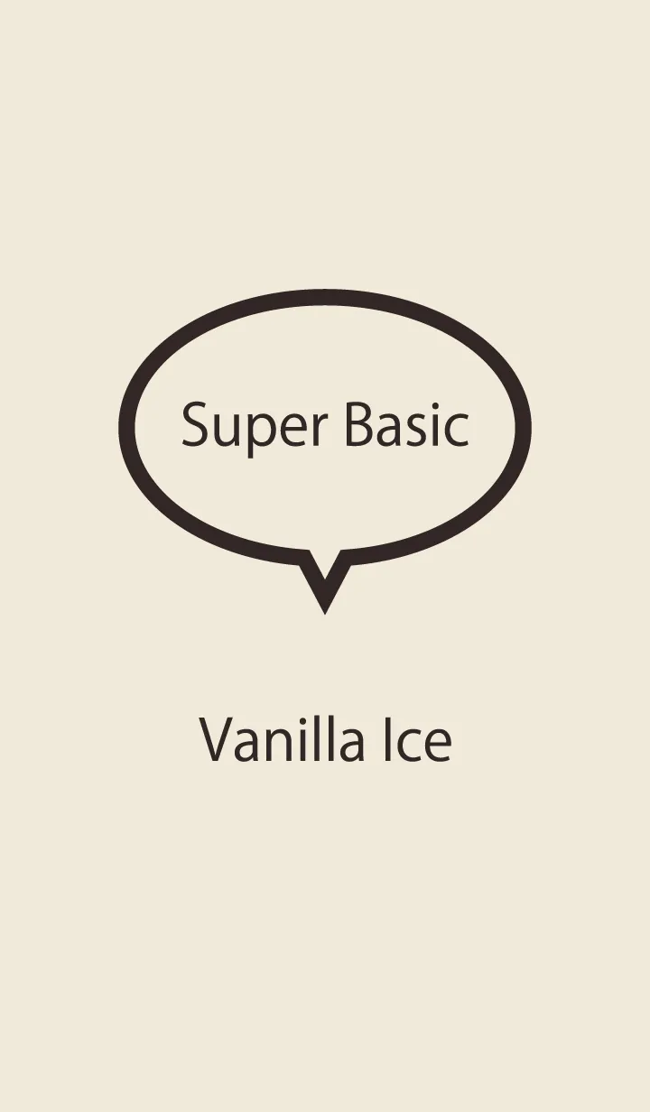 [LINE着せ替え] Super Basic Vanilla Iceの画像1