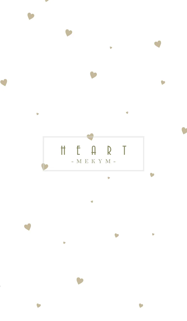 [LINE着せ替え] HEART-Beige MEKYM 23の画像1