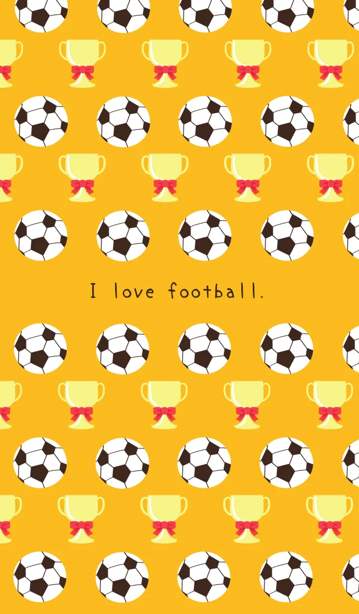 [LINE着せ替え] サッカーの着せかえ イエローの画像1