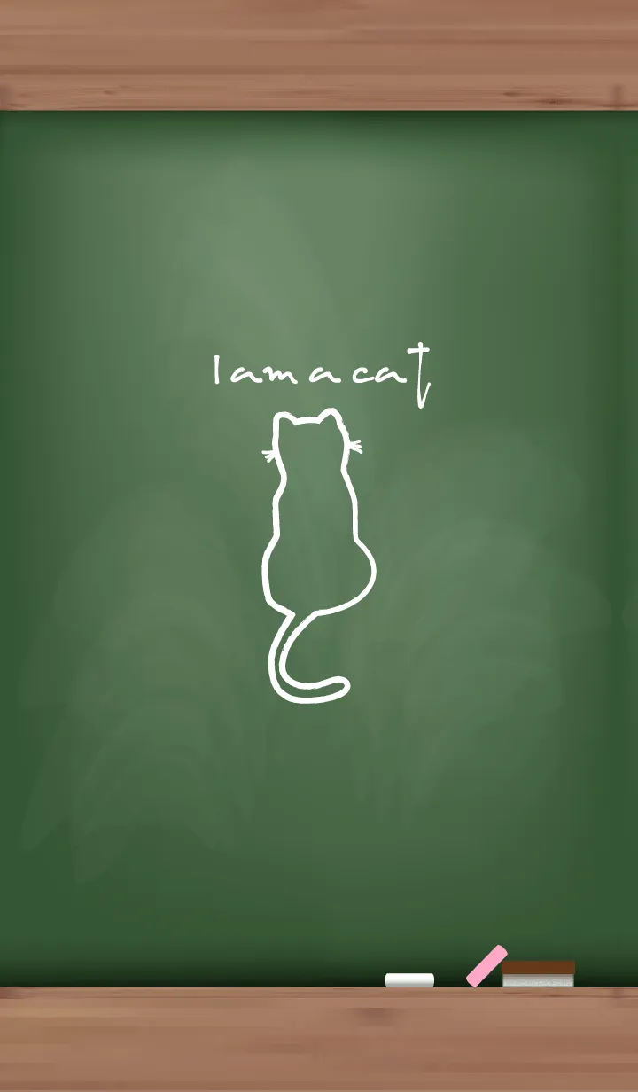 [LINE着せ替え] Black Board I am a cat 48の画像1