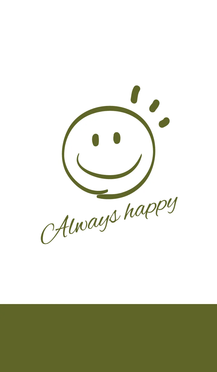 [LINE着せ替え] Always happy -Olive-の画像1