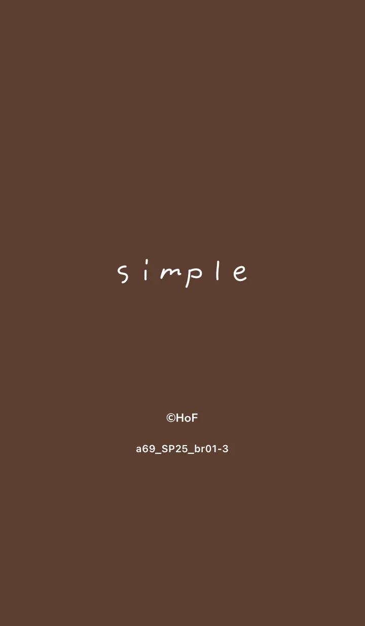 [LINE着せ替え] a69_25_ブラウン1-3の画像1