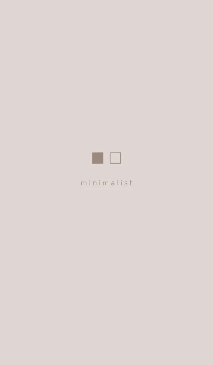[LINE着せ替え] Minimalist Square #ピンクベージュ #iの画像1