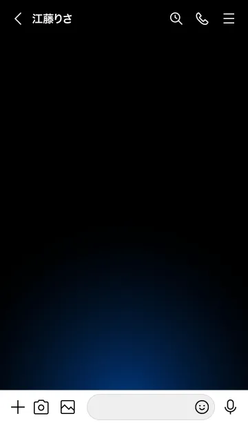 [LINE着せ替え] SILVER LIGHT ICON THEME -Ink Blue-の画像3