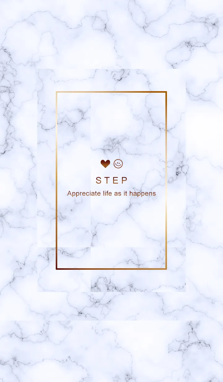 [LINE着せ替え] 今を楽しみ♬大切に♥大理石パープル1_1の画像1