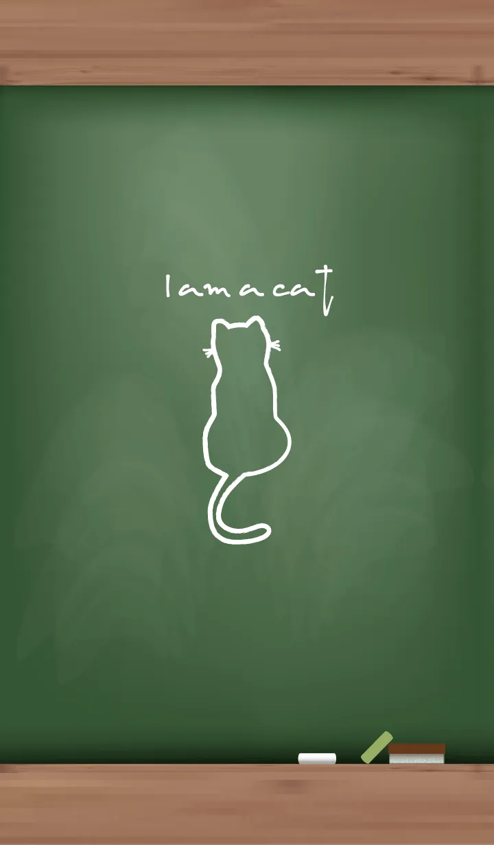 [LINE着せ替え] Black Board I am a cat 49の画像1