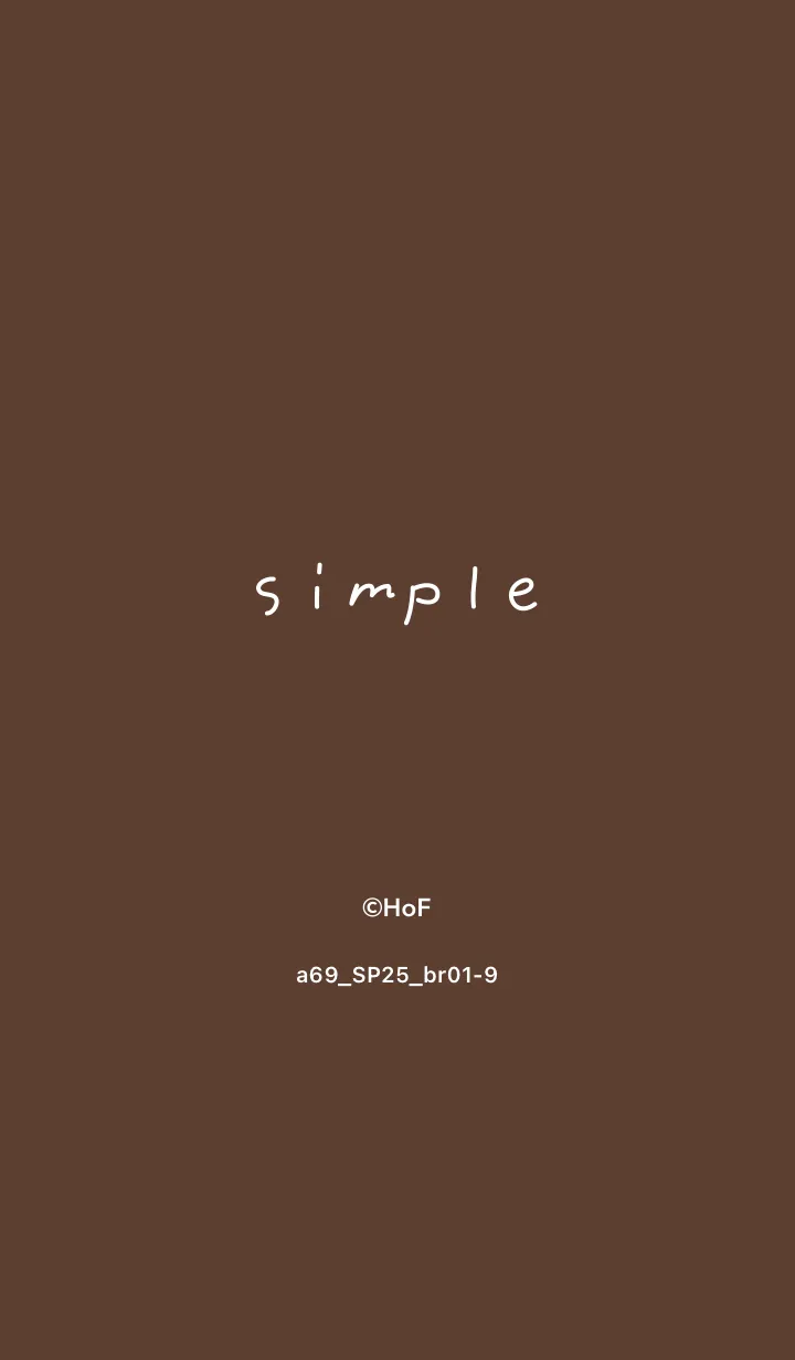 [LINE着せ替え] a69_25_ブラウン1-9の画像1