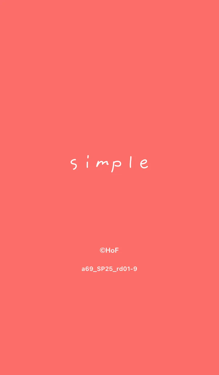 [LINE着せ替え] a69_25_レッド1-9の画像1