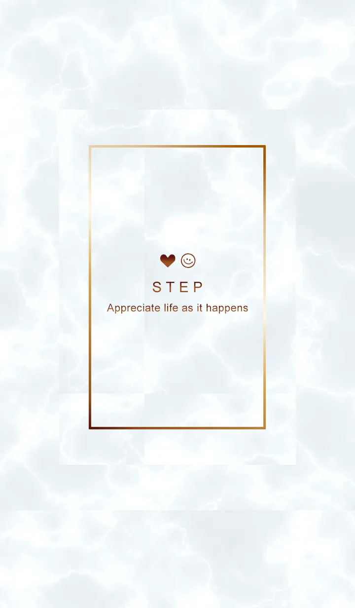 [LINE着せ替え] 今を楽しみ♬大切に♥大理石グレー8_1の画像1