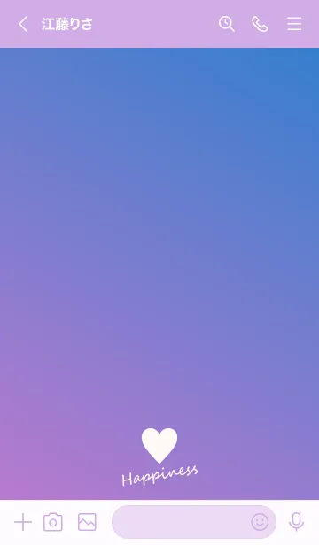 [LINE着せ替え] Small Heart *Pink&Blue 3*の画像3