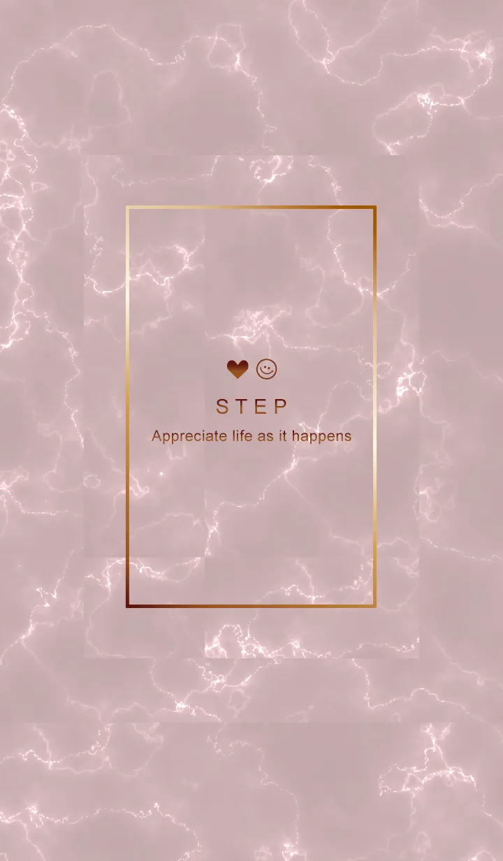 [LINE着せ替え] 今を楽しみ♬大切に♥大理石ピンク11_1の画像1